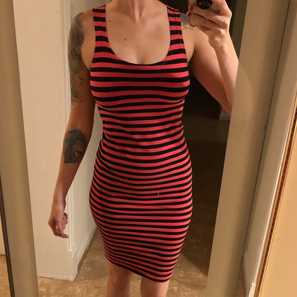 Love Ari Striped Bodycon Dress